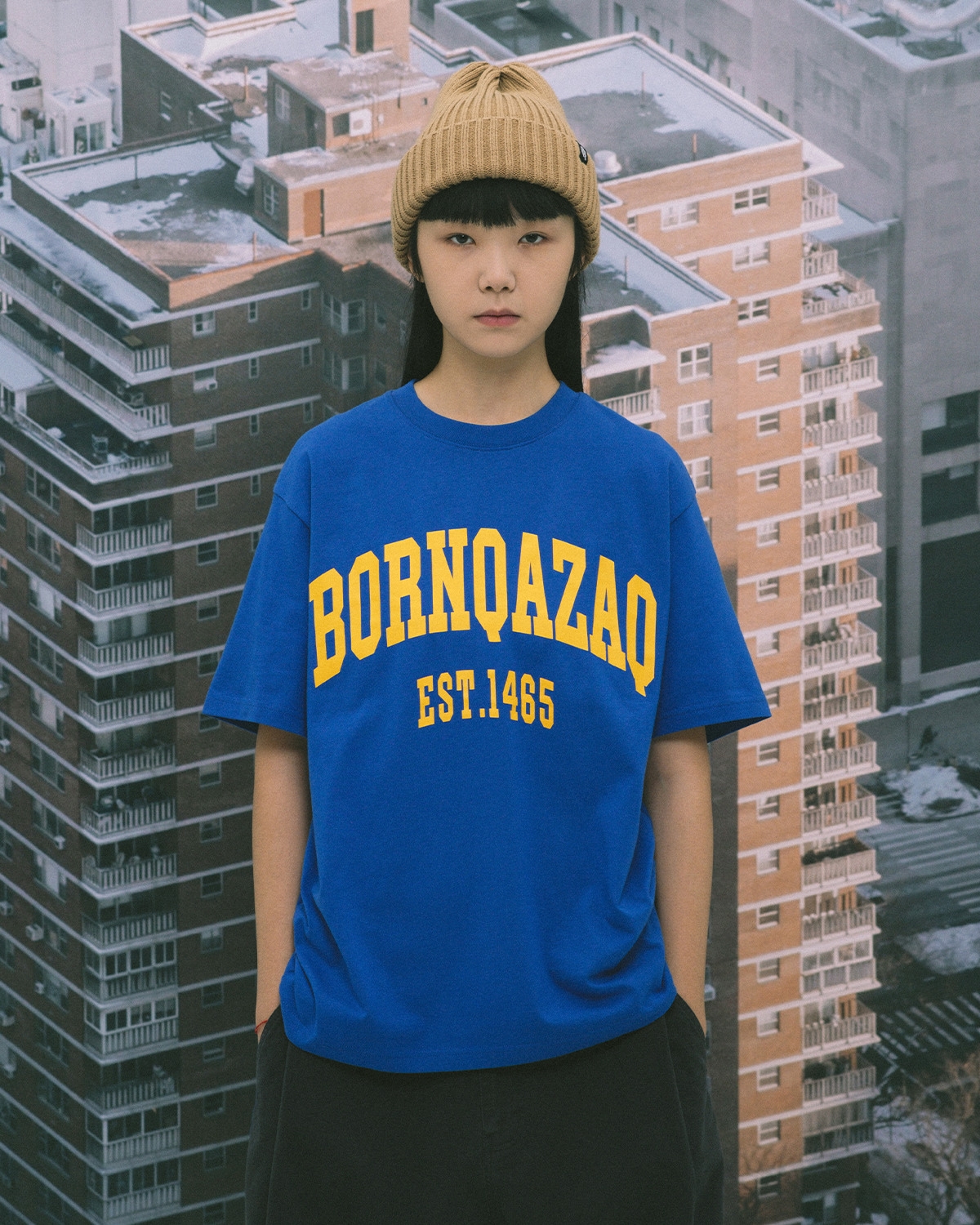 ФУТБОЛКА BORN QAZAQ КӨК