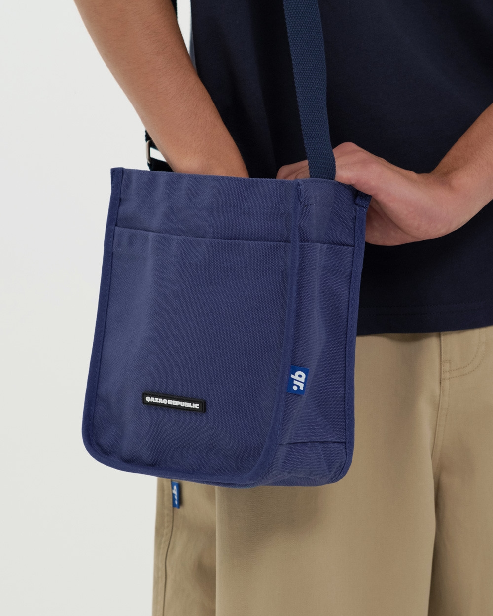 MINI СӨМКЕ QAZAQ REPUBLIC ҚОЮ КӨК