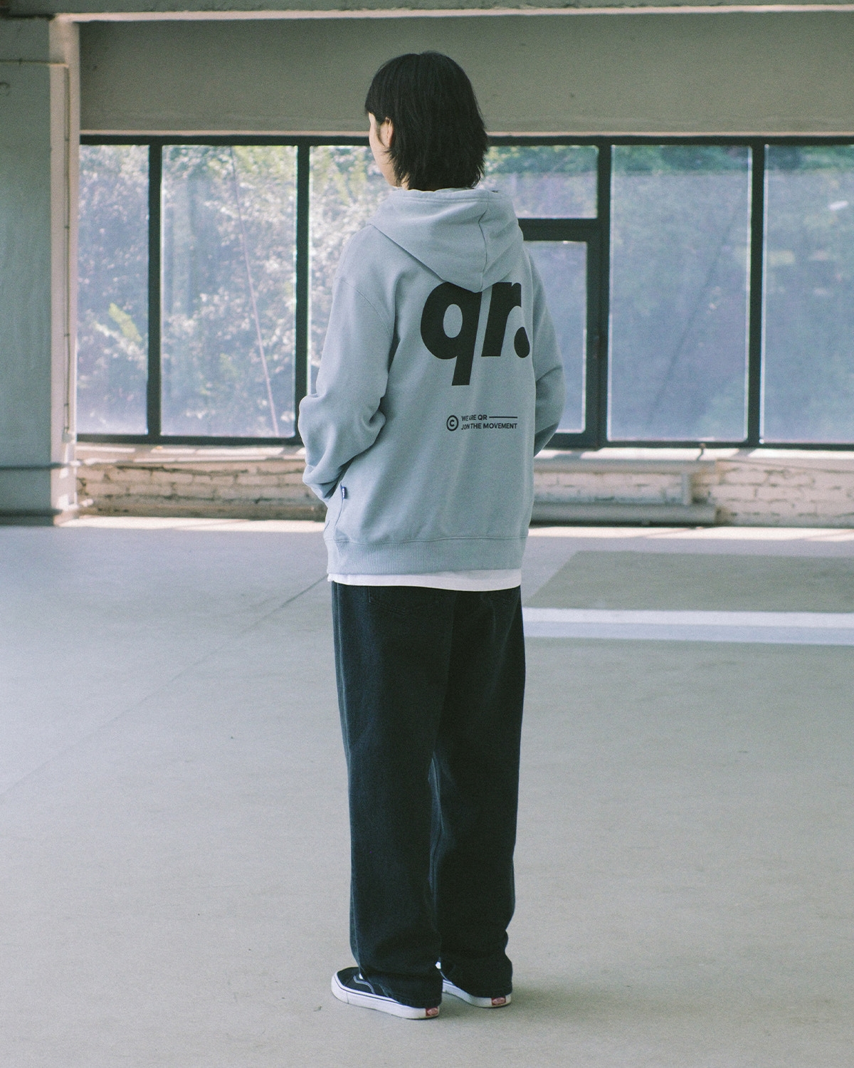 БҮРЖЕЙДЕ QR DOT Көкшіл-сұр