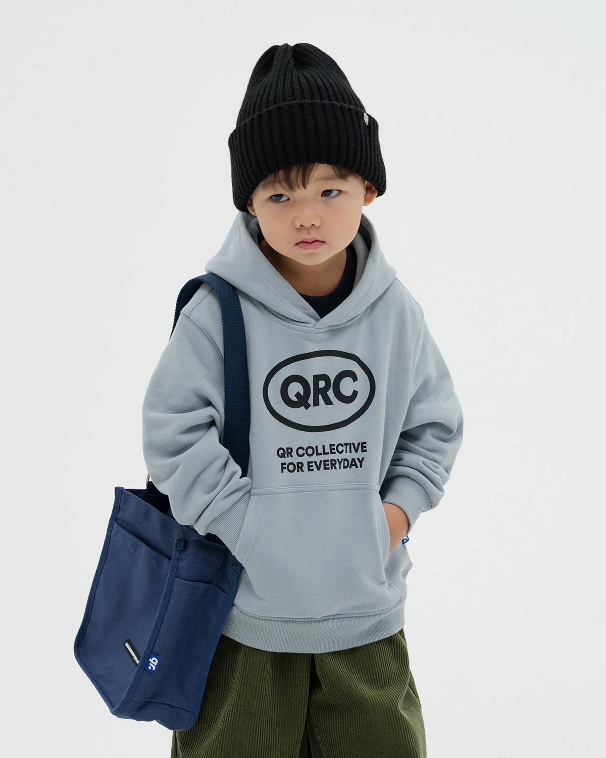 БҮРЖЕЙДЕ БАЛА QRC MAX көкшіл-сұр