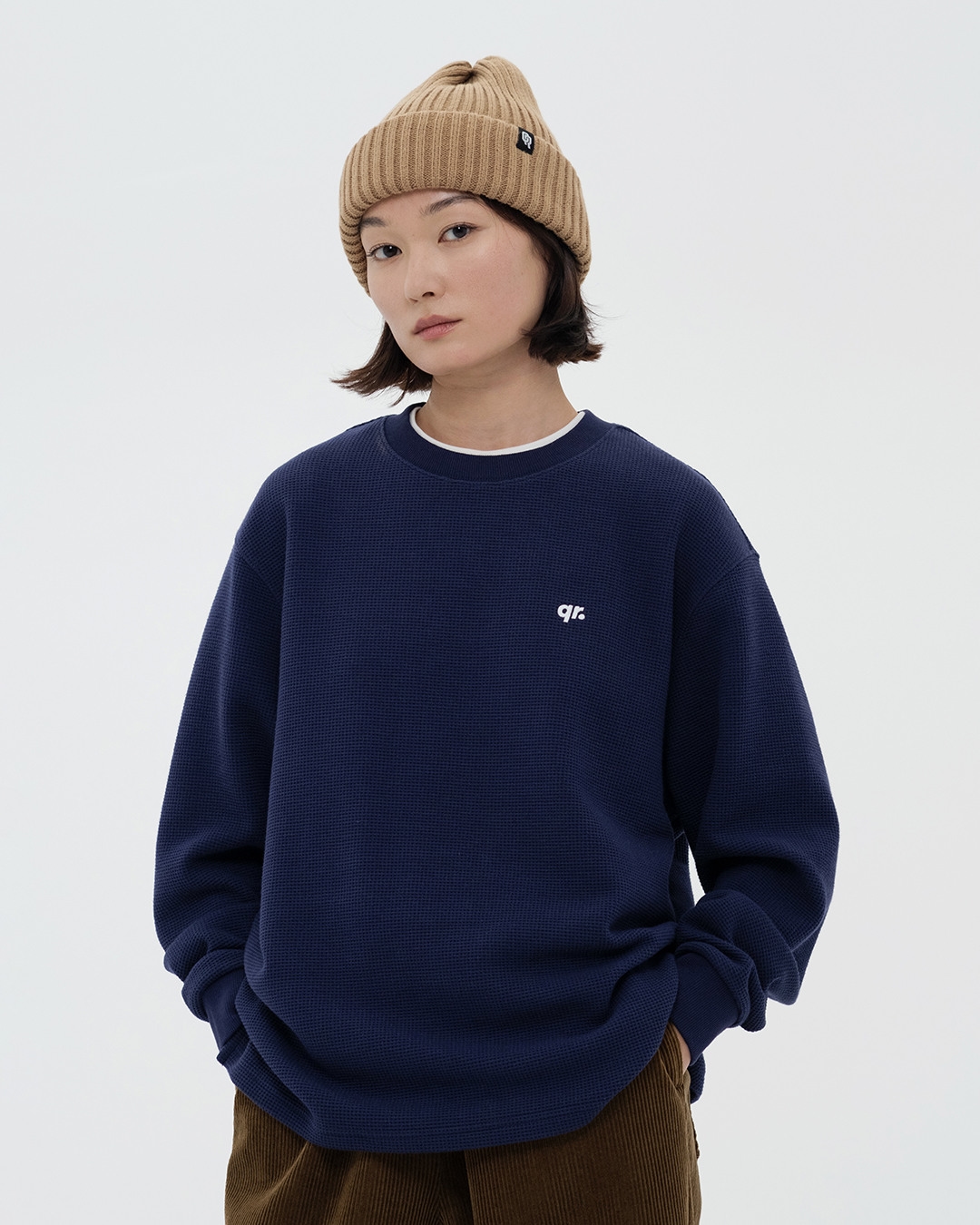 ЖЕМПІР WAFFLE ҚОЮ КӨК