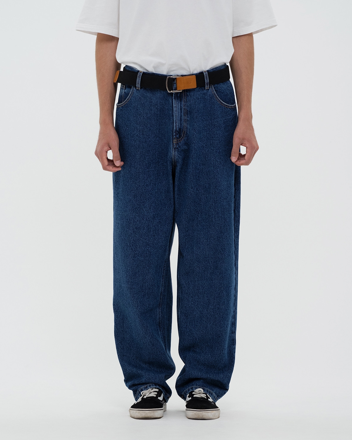 ДЖИНСЫ RELAXED ҚОЮ КӨК