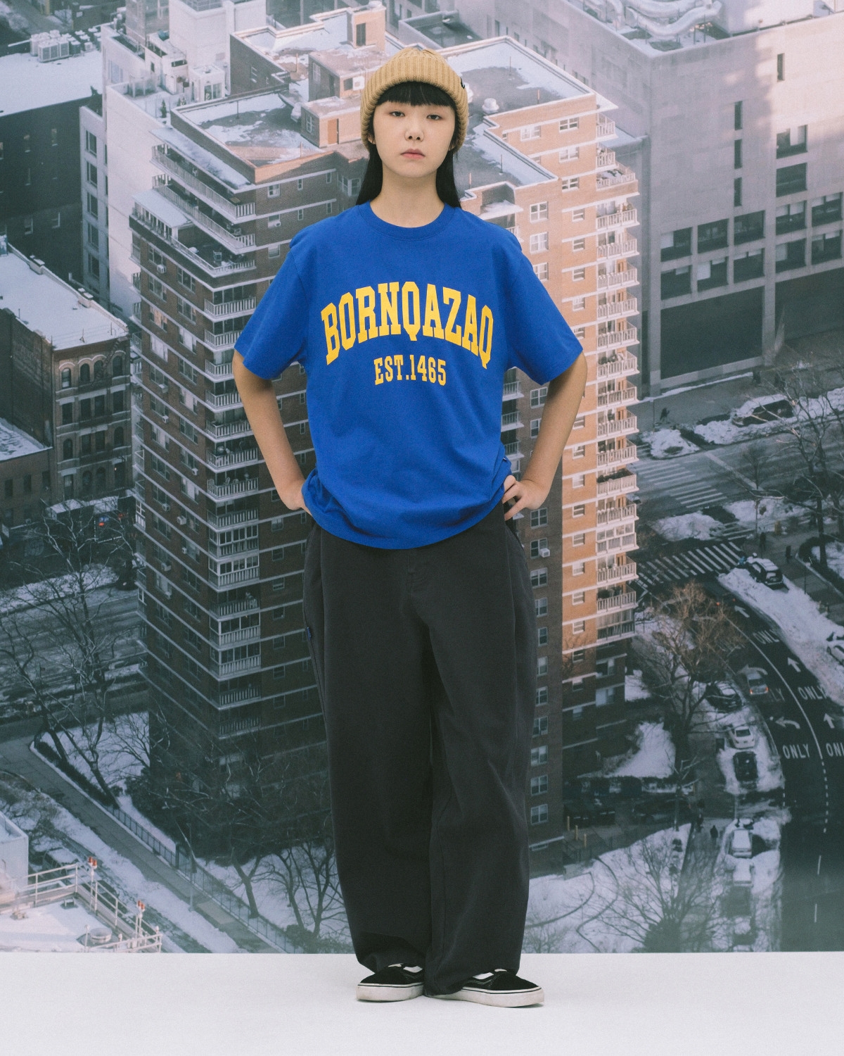 ФУТБОЛКА BORN QAZAQ КӨК