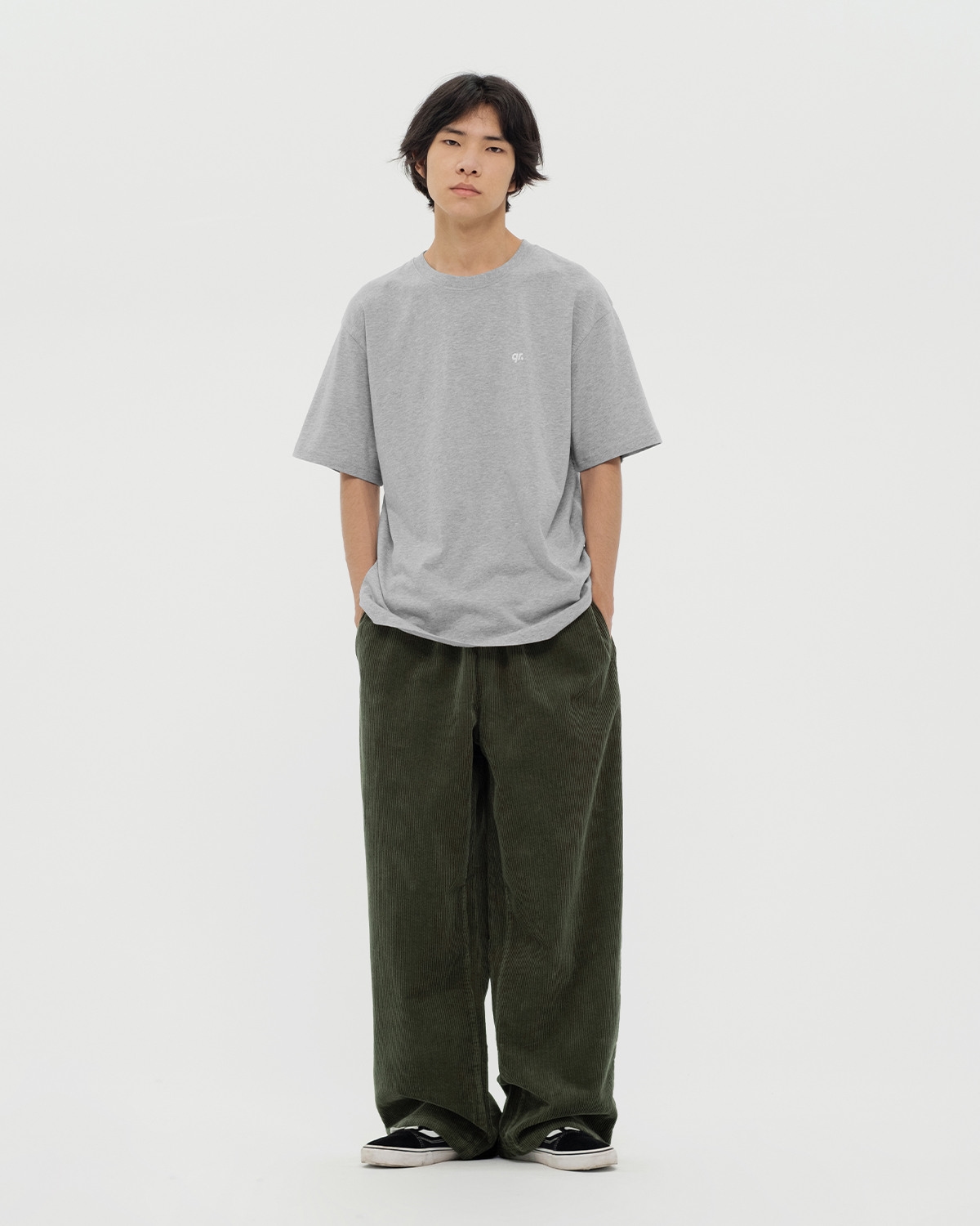 ФУТБОЛКА QR BASIC СҰР МЕЛАНЖ