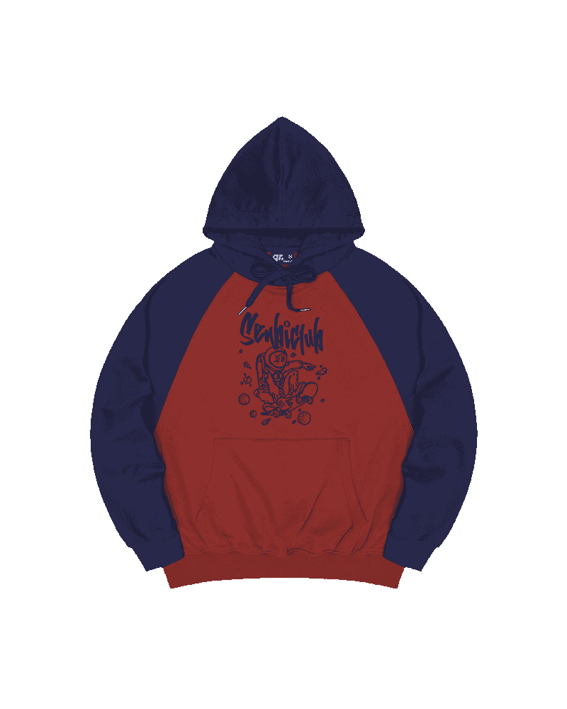 ХУДИ OVERFIT 2COLOR КРАСНЫЙ