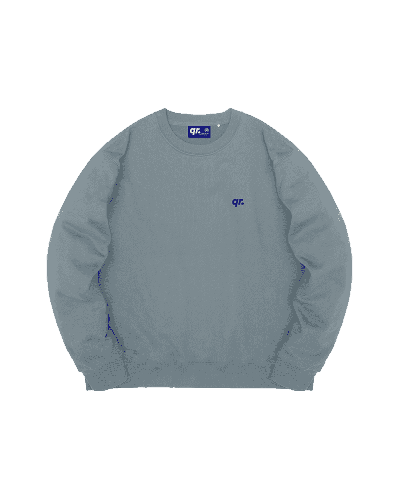 СВИТШОТ QR BASIC СЕРО-ГОЛУБОЙ