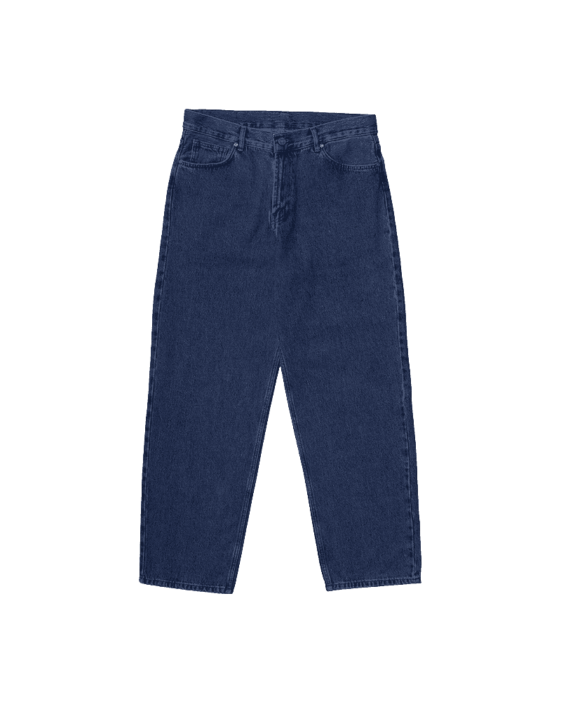 ДЖИНСЫ RELAXED ҚОЮ КӨК