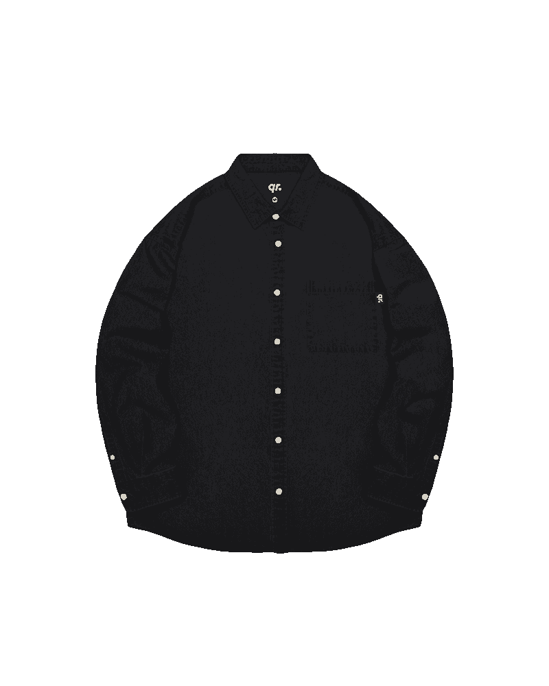 РУБАШКА DENIM ЧЁРНАЯ