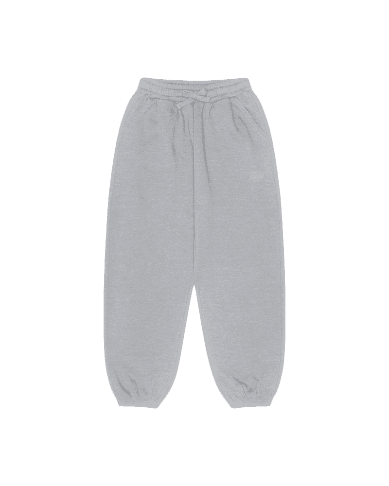KIDS PANTS JOGGER GRAY MELANGE