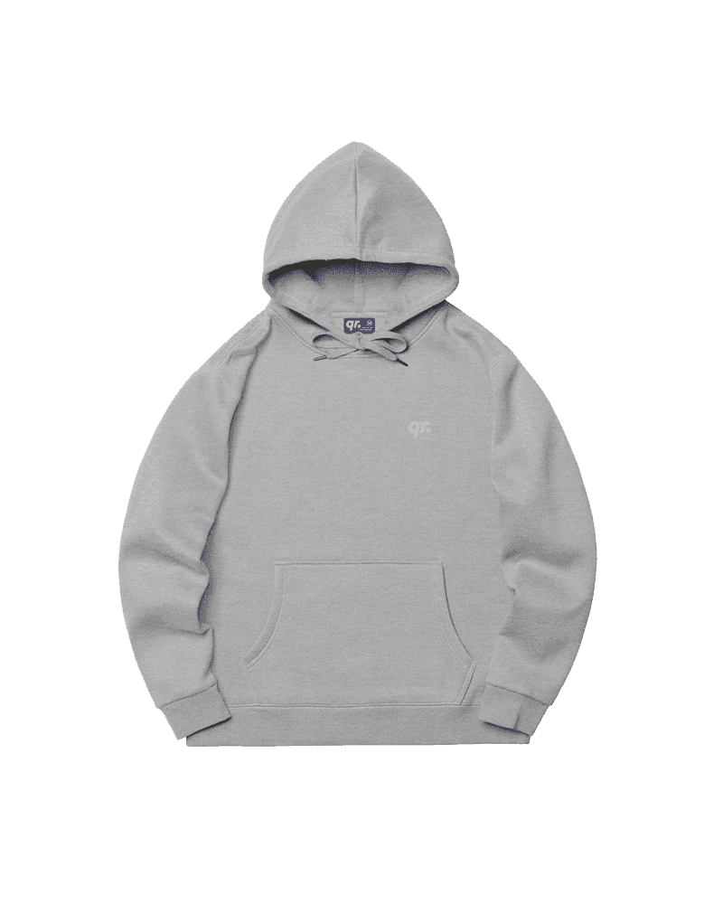 ХУДИ BASIC QRD СЕРЫЙ МЕЛАНЖ