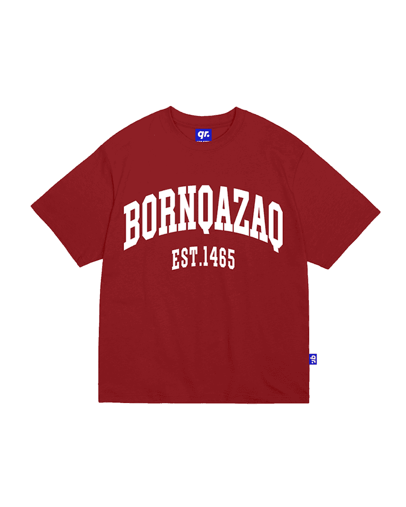 KIDS T-SHIRT BORN QAZAQ RED