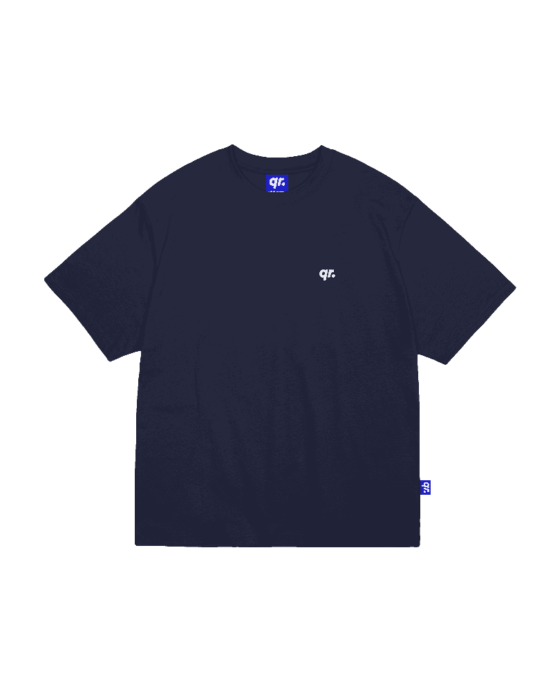 KIDS T-SHIRT QR BASIC  navy