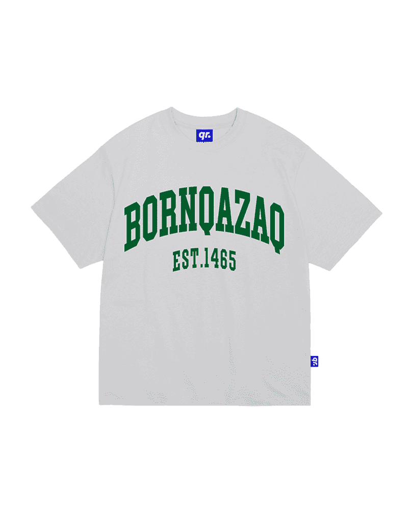 KIDS T-SHIRT BORN QAZAQ WHITE