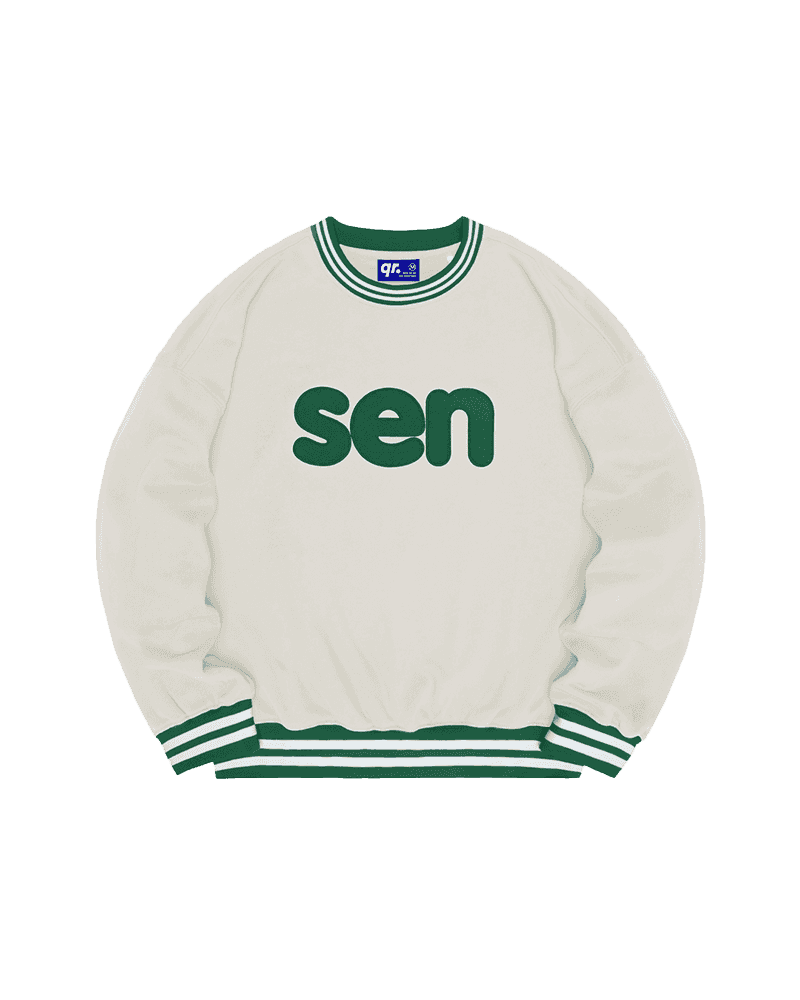 СВИТШОТ OVERFIT SEN БЕЛЫЙ