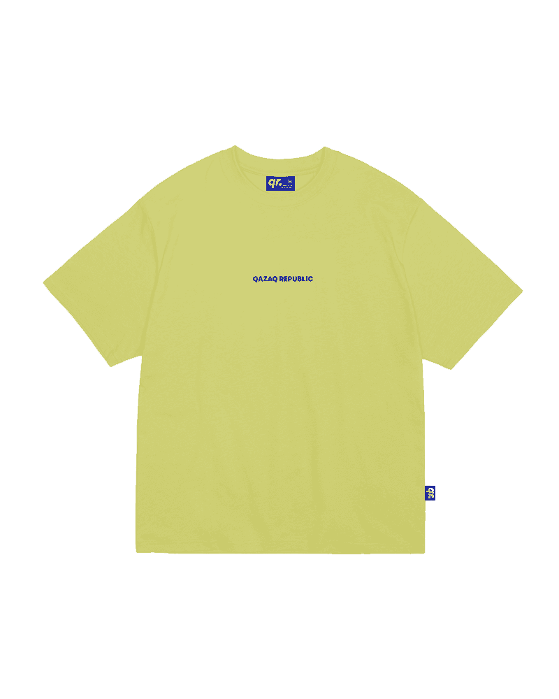 ФУТБОЛКА QAZAQ REPUBLIC ЛАЙМ