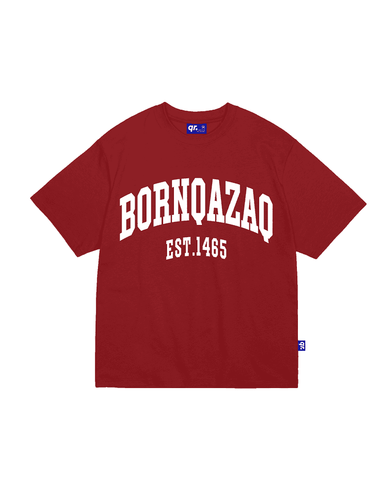 T-SHIRT BORN QAZAQ RED