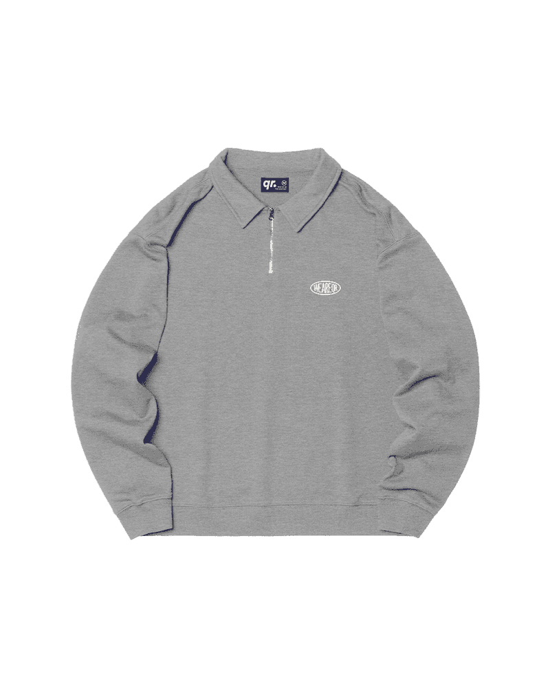 СВИТШОТ POLO WRQ СЕРЫЙ МЕЛАНЖ