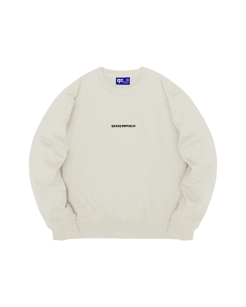 СВИТШОТ qazaq republic БЕЛЫЙ