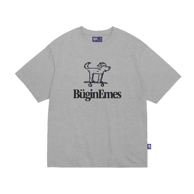 футболка buginemes сұр меланж