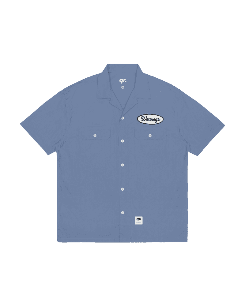 РУБАШКА WORKER ГОЛУБАЯ