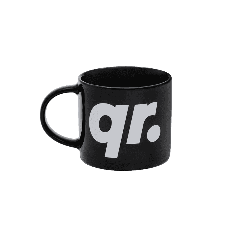 керамика кружка qrd қара