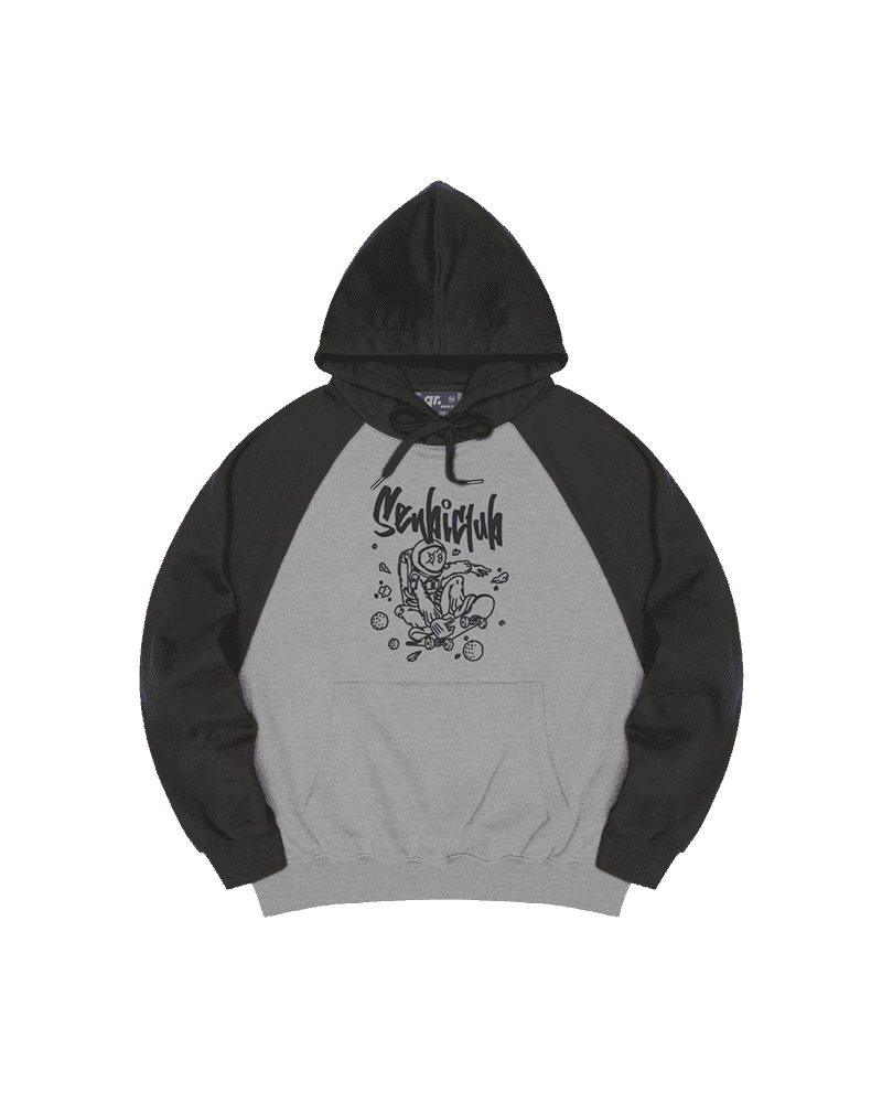 ХУДИ OVERFIT 2COLOR СЕРЫЙ МЕЛАНЖ