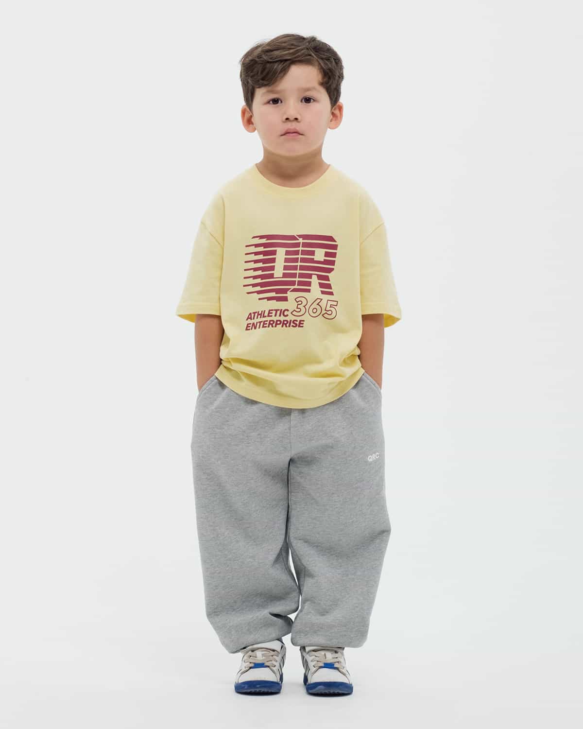 KIDS T-SHIRT ATHLETIC Light Yellow