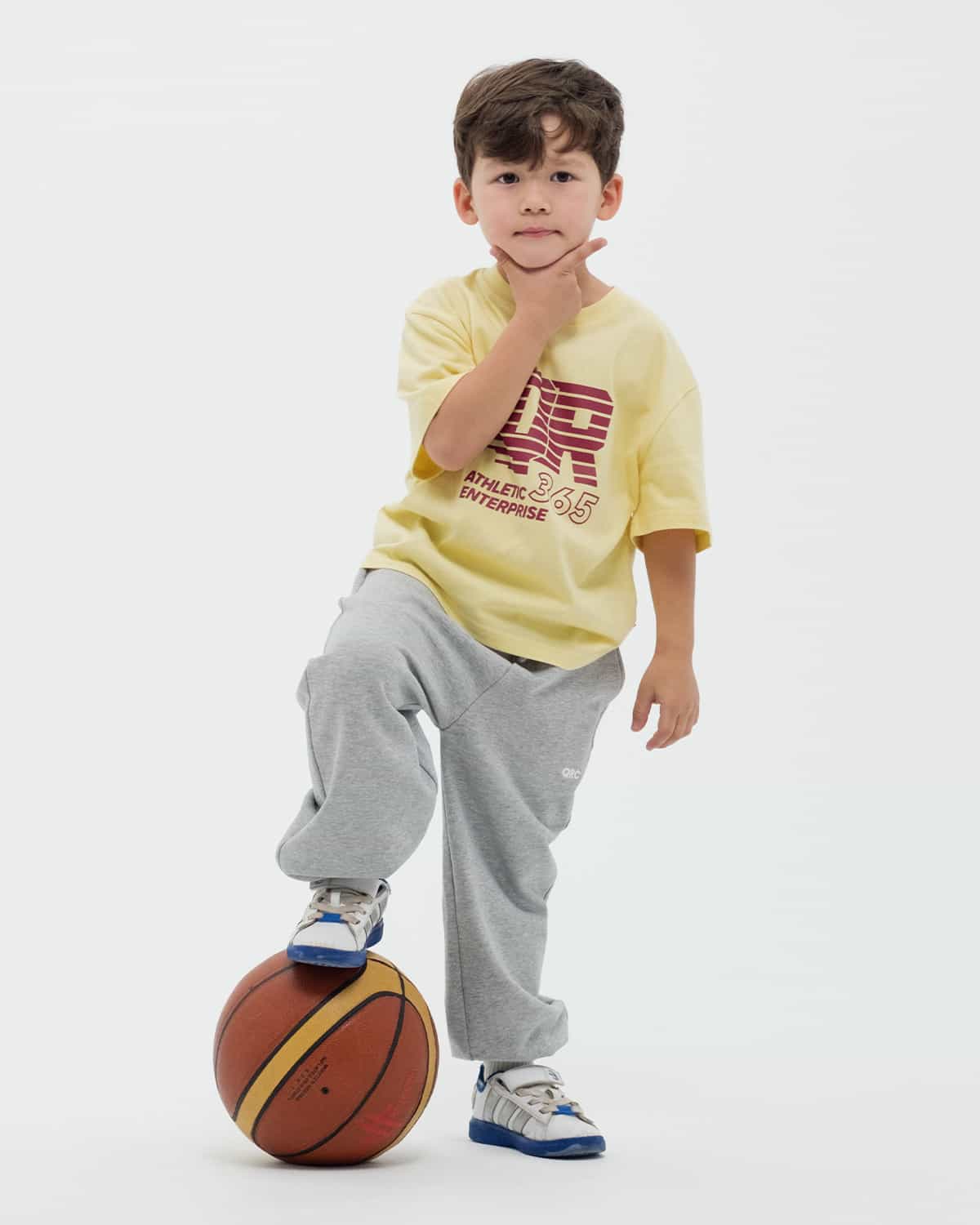 KIDS T-SHIRT ATHLETIC Light Yellow