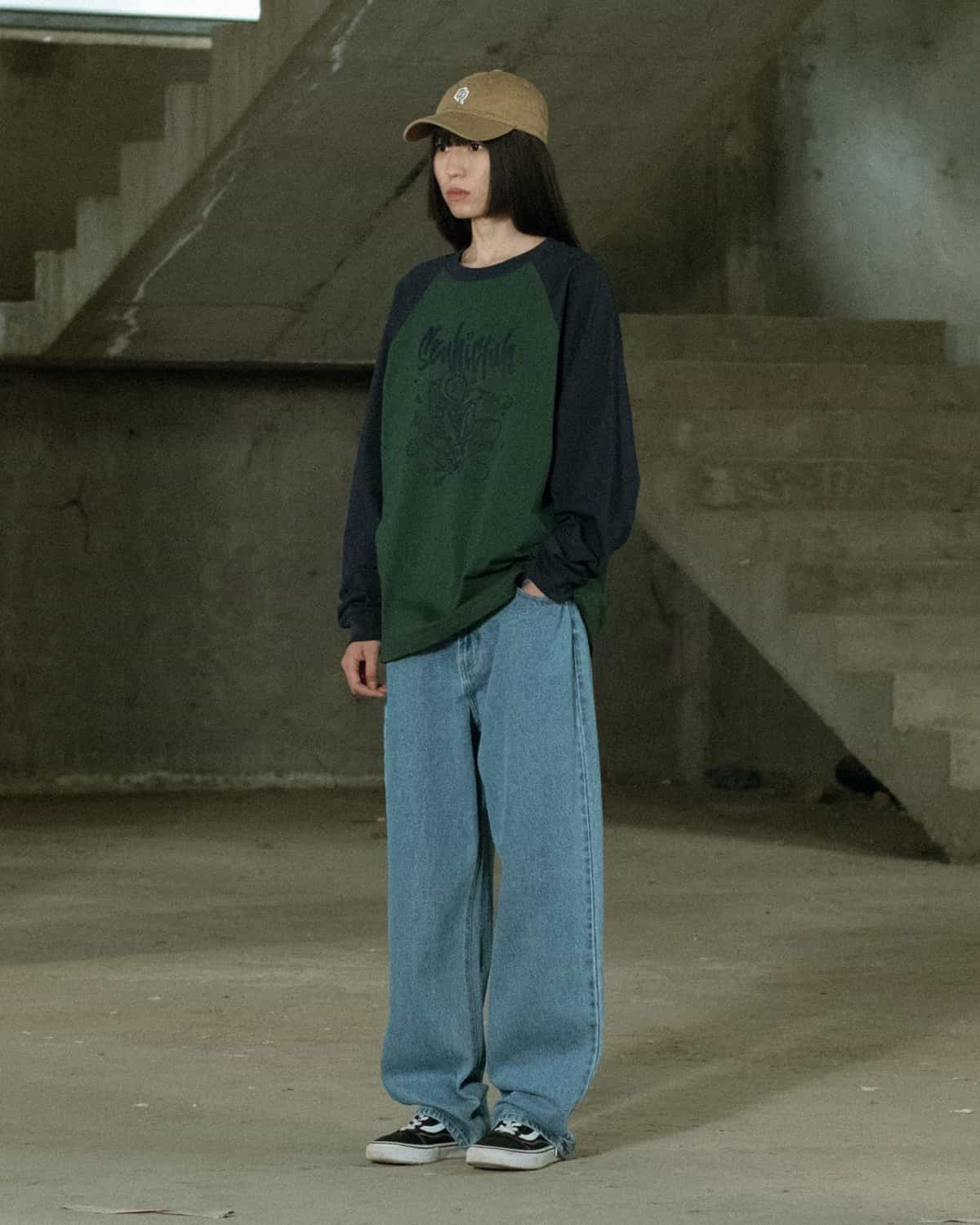 LONGSLEEVE 2COLOR GREEN