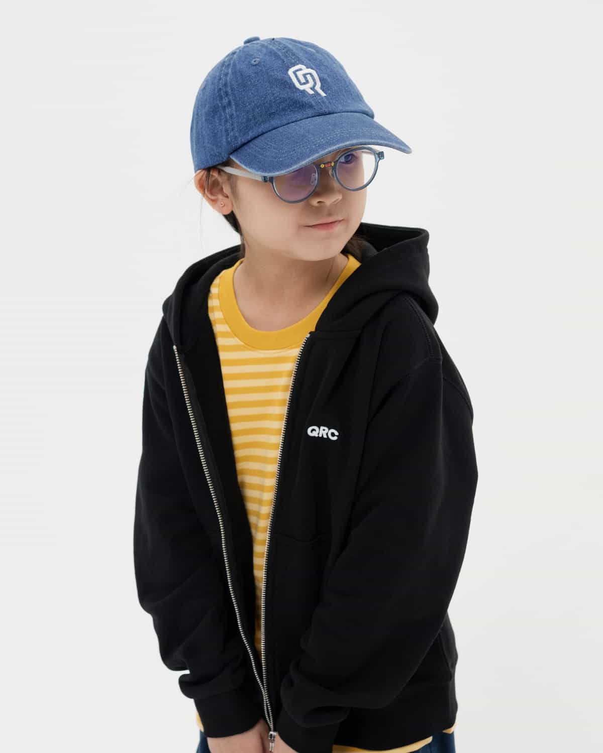 ДЕТСКИЙ ЗИППЕР ХУДИ QRC ЧЁРНЫЙ