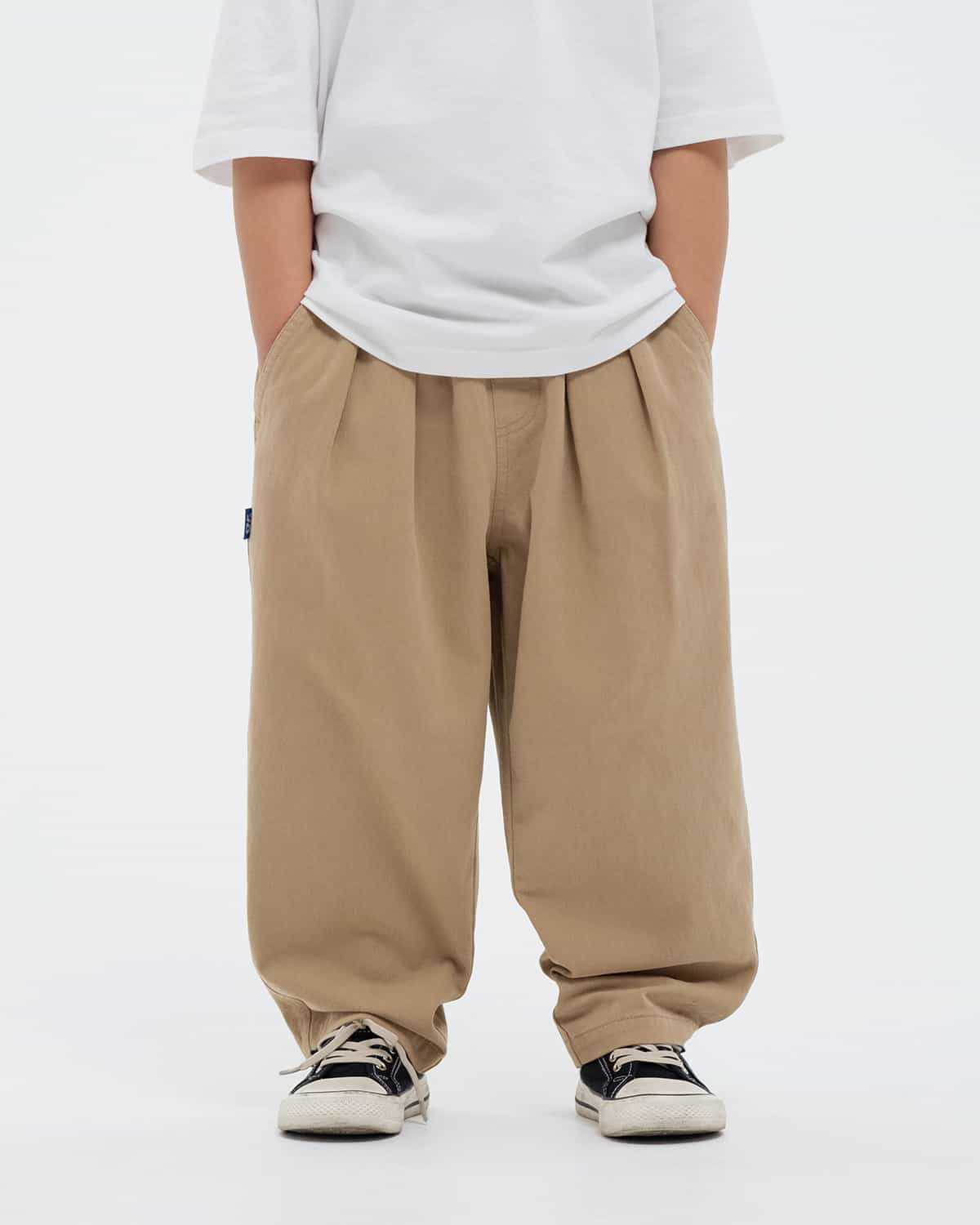 ДЕТСКИЕ БРЮКИ WIDE БЕЖЕВЫЕ