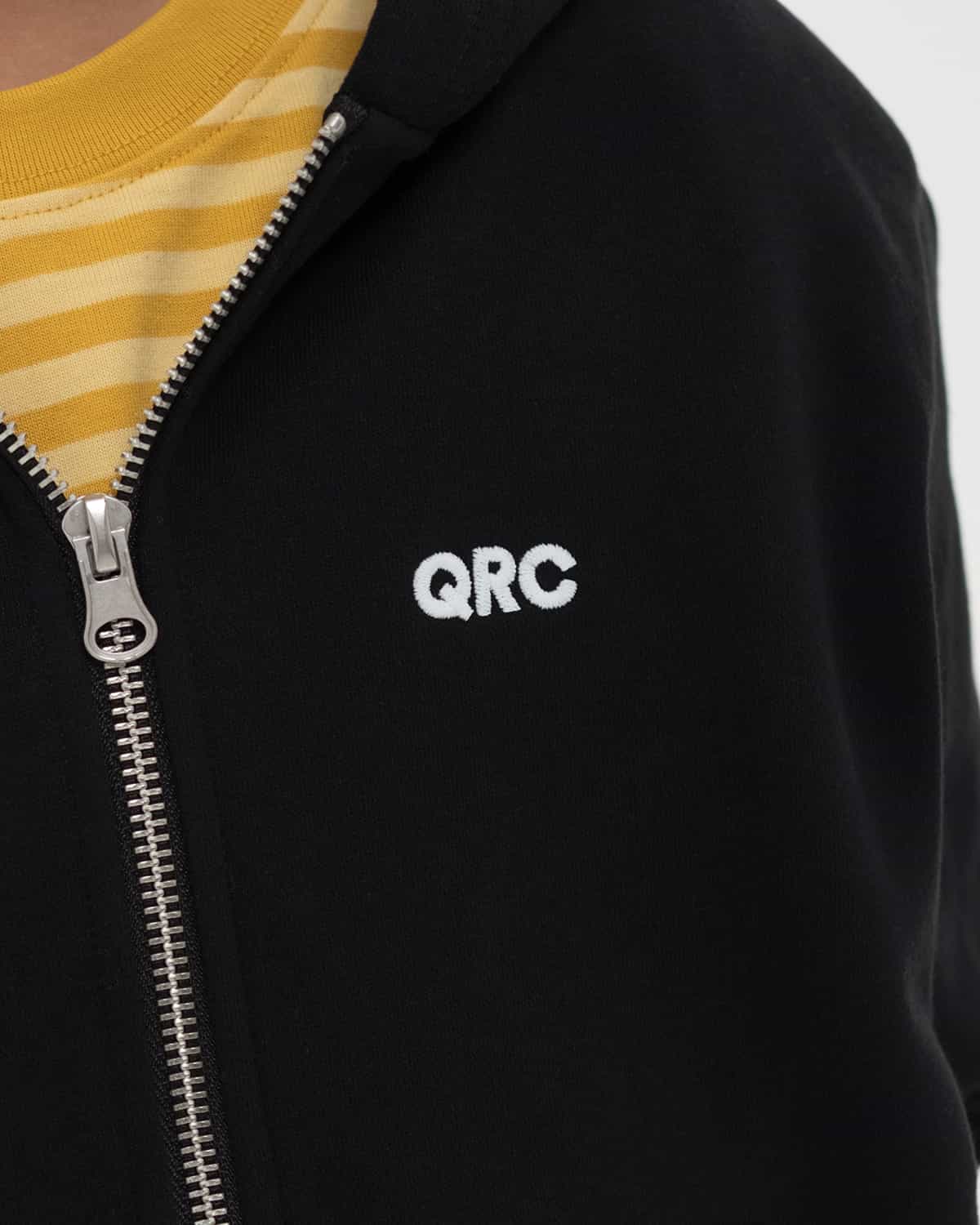 ДЕТСКИЙ ЗИППЕР ХУДИ QRC ЧЁРНЫЙ