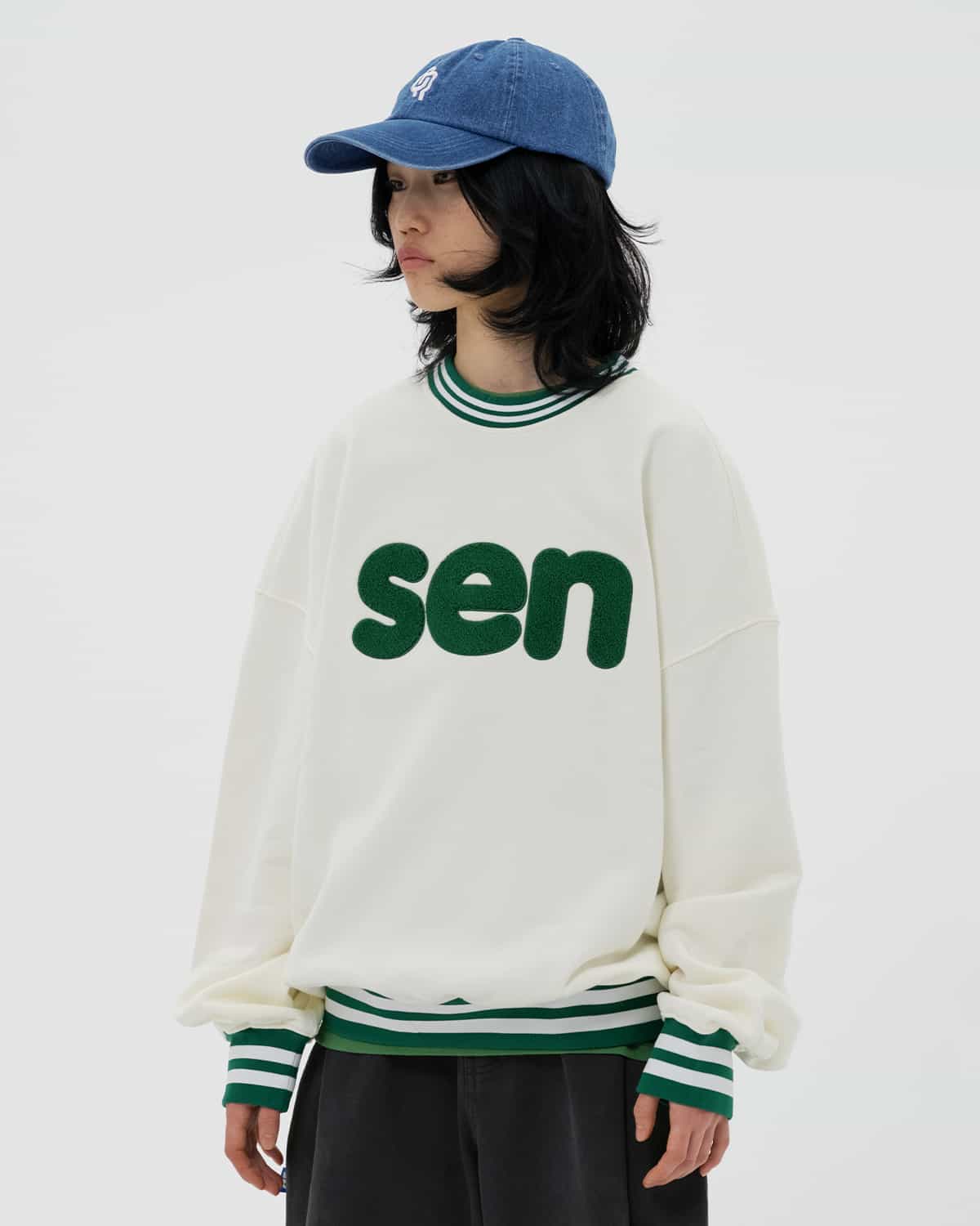 СВИТШОТ OVERFIT SEN БЕЛЫЙ