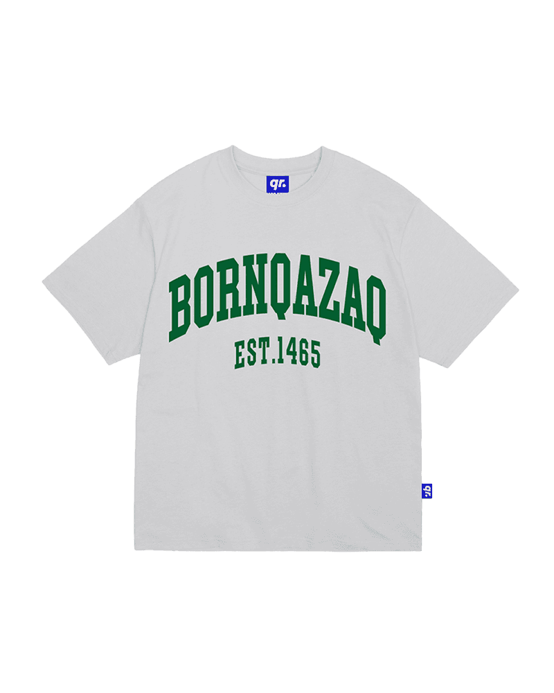 KIDS T-SHIRT BORN QAZAQ WHITE