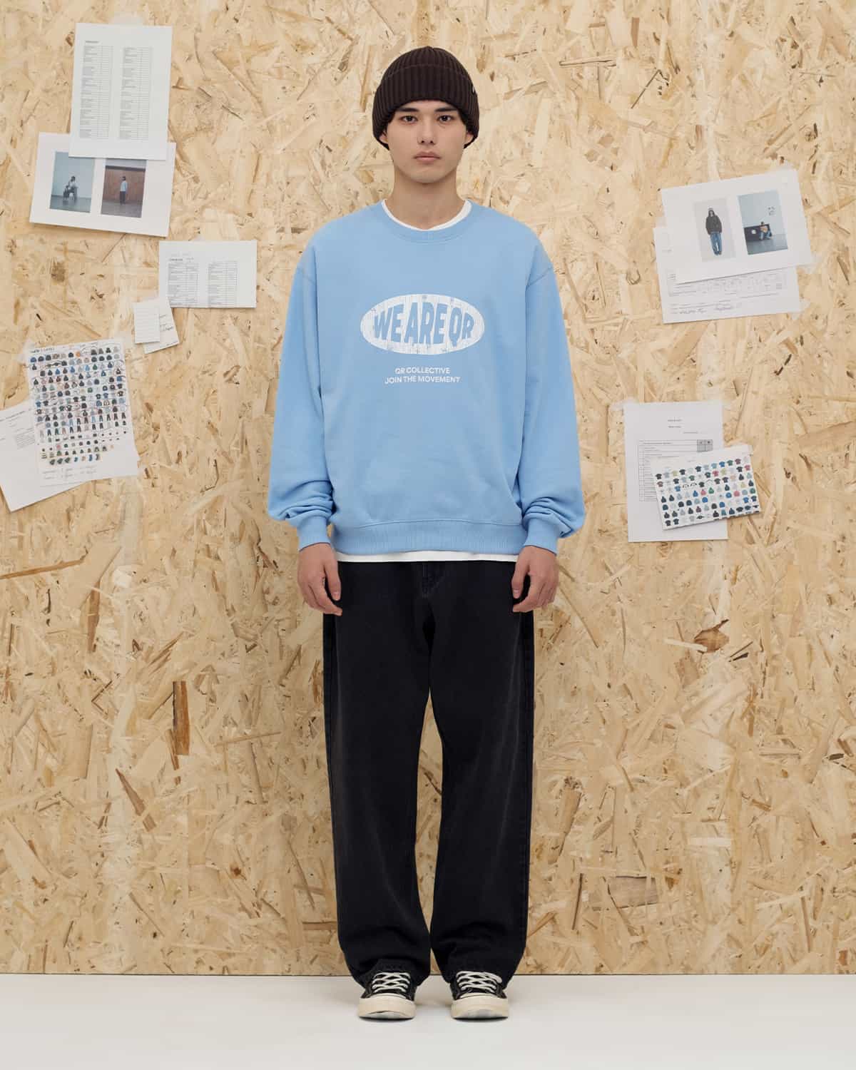 свитшот wrq  sky blue