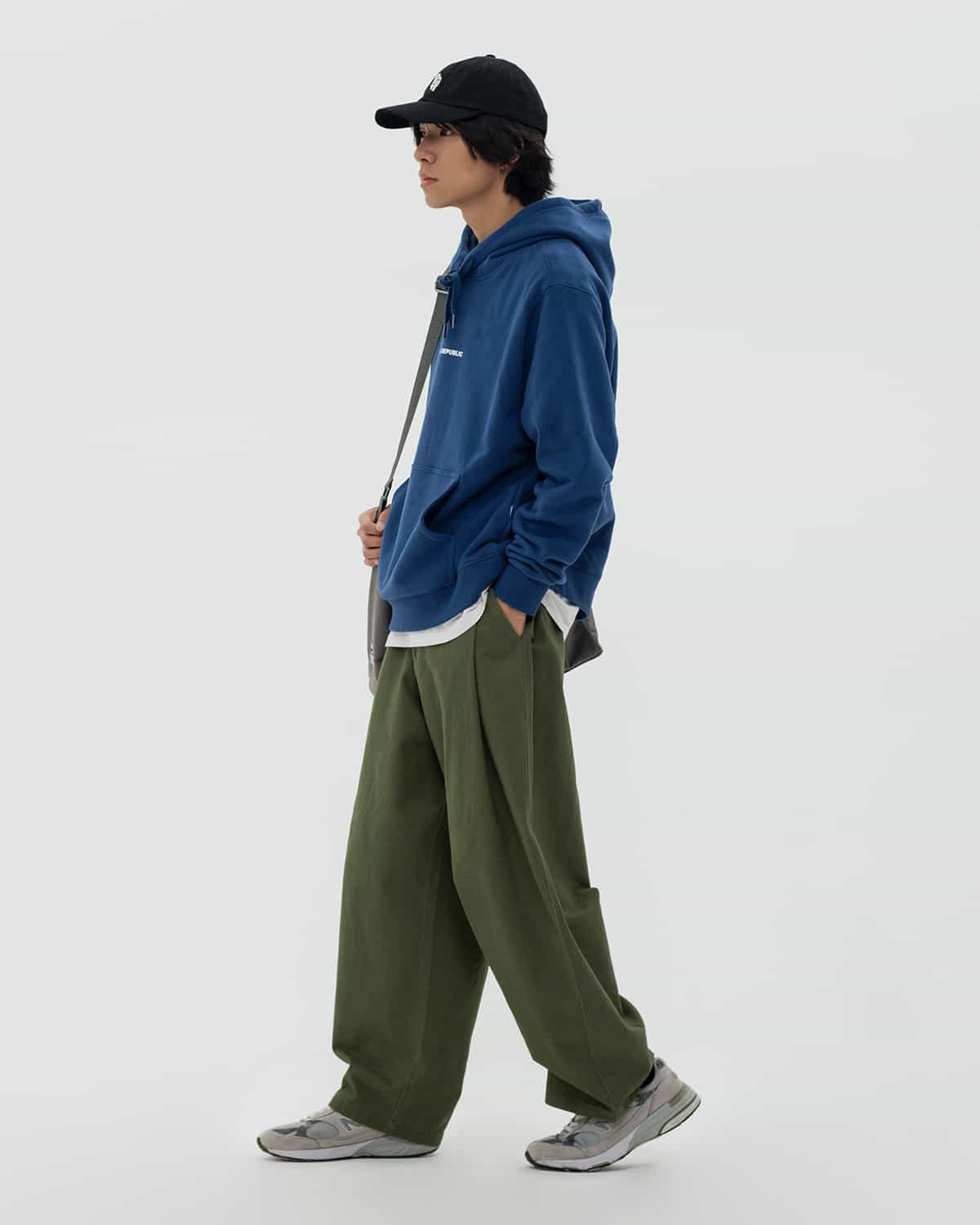 hoodie QAZAQ REPUBLIC classic blue