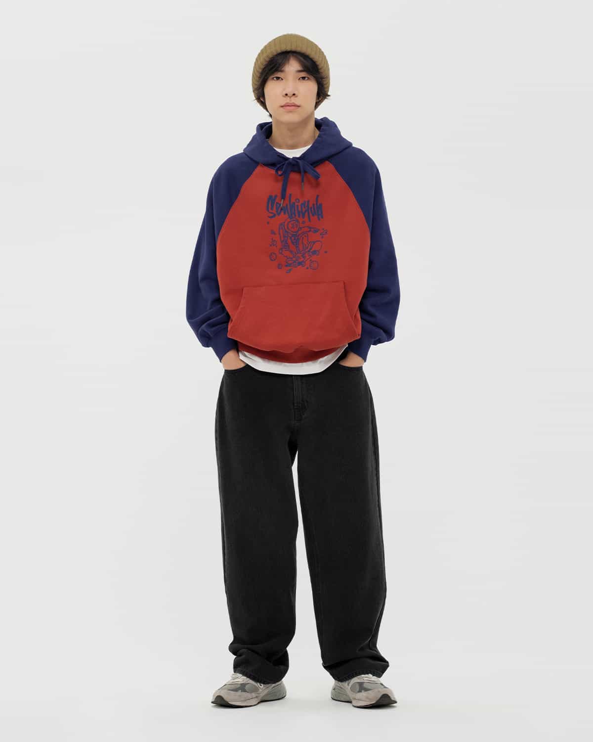 ХУДИ OVERFIT 2COLOR КРАСНЫЙ