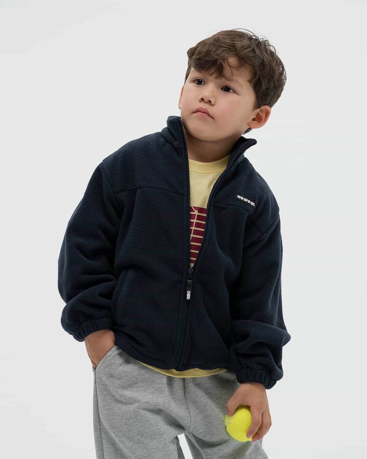 Детская ФЛИСОВАЯ КУРТКА  темно-синяя