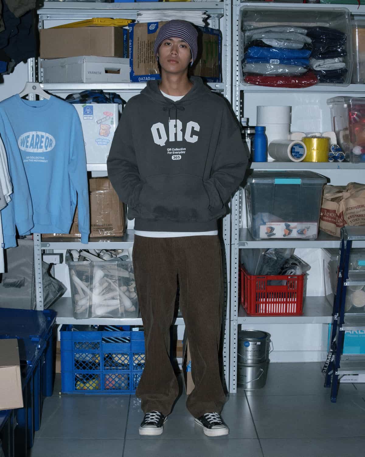бүржейде over qrc қою сұр 