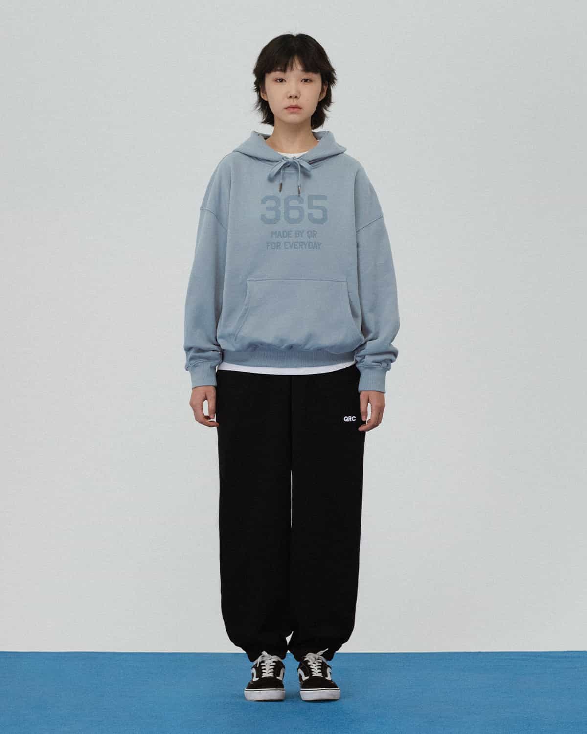 ХУДИ OVERFIT 365 СЕРО-ГОЛУБАЯ