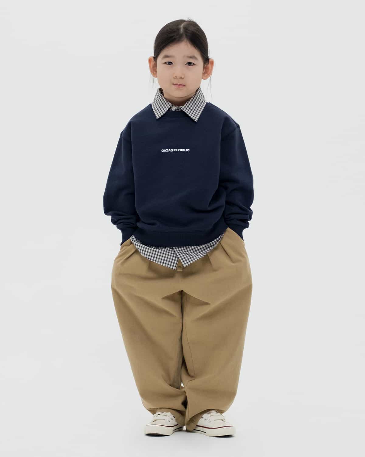 KIDS SWEATSHIRT qazaq republic navy