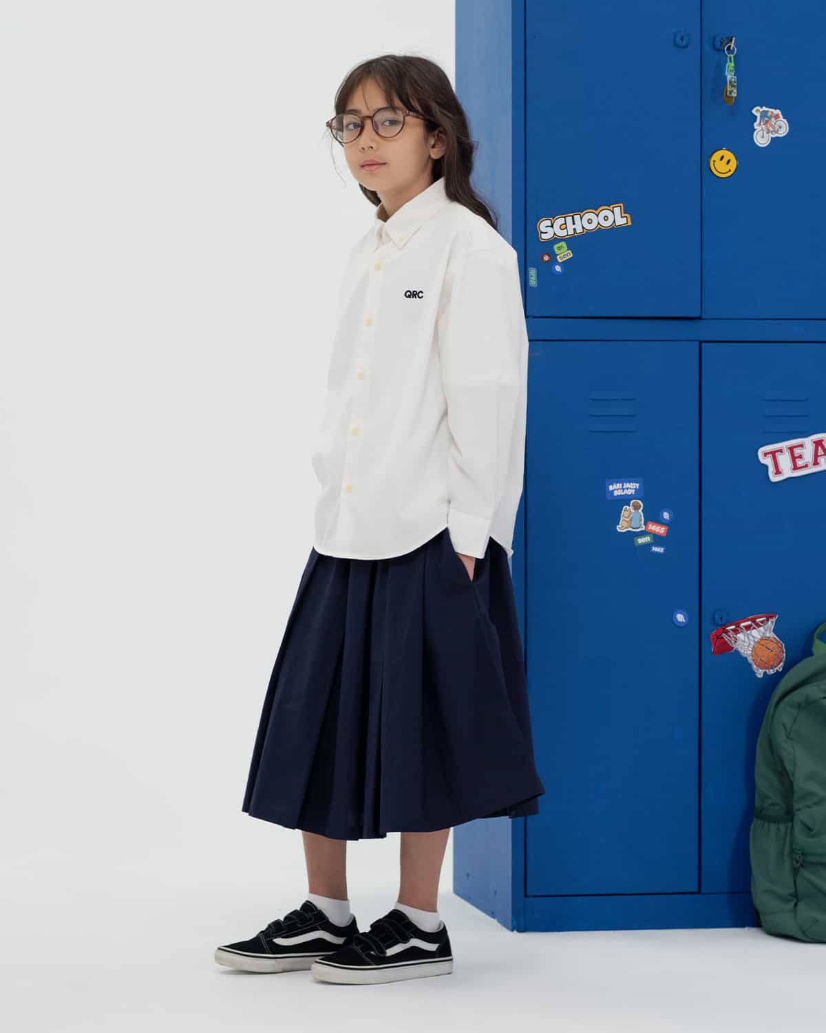 KIDS LS BASIC SHIRT WHITE
