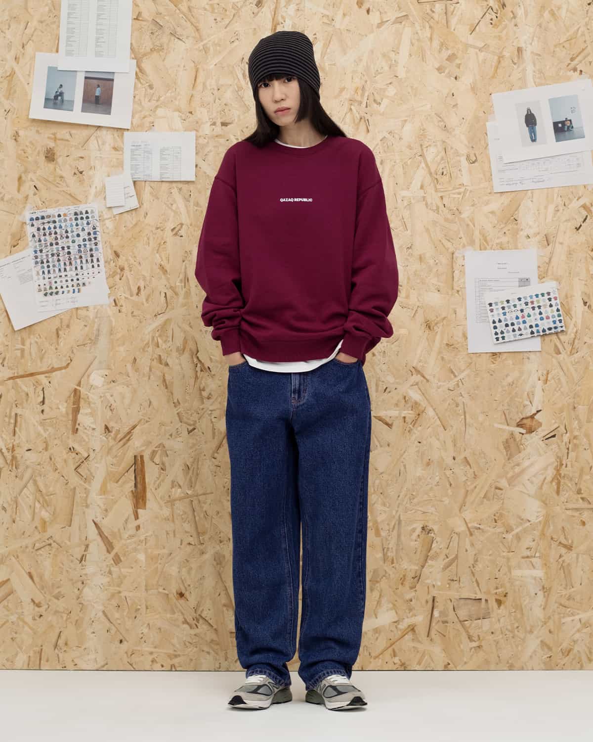sweatshirt qrl burgundy