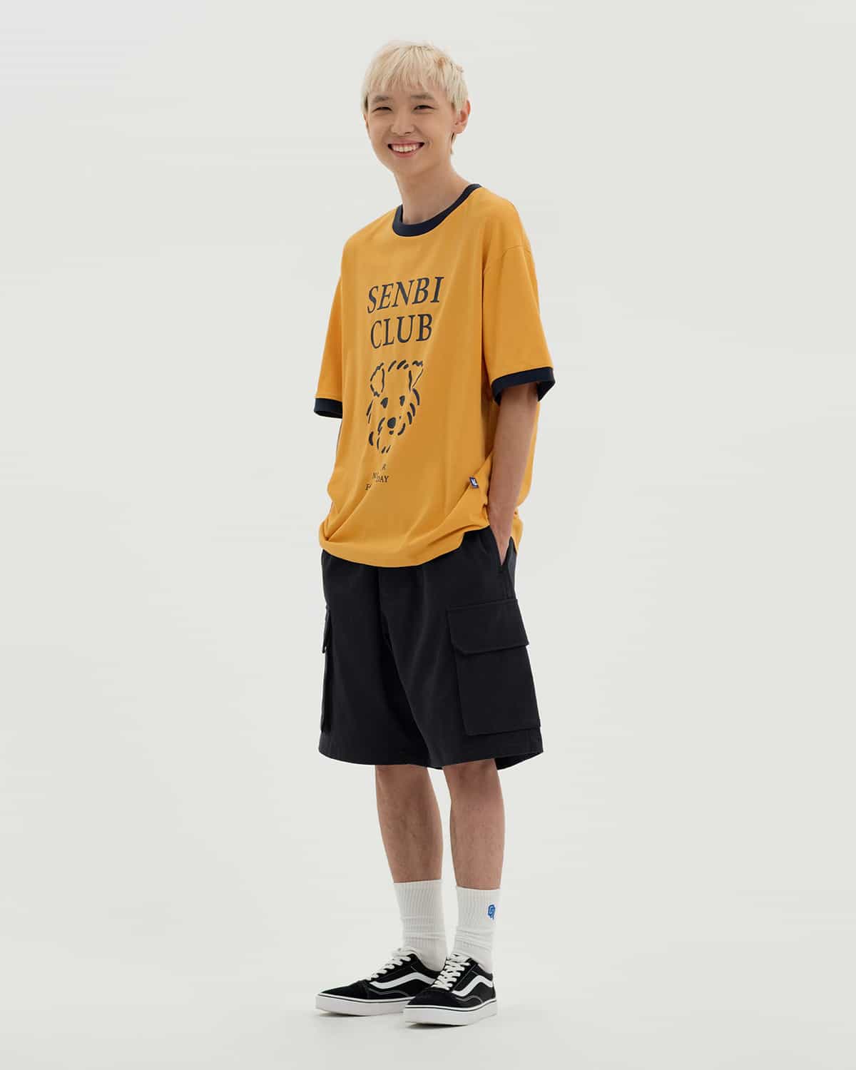 T-SHIRT 2COLOR SENBI CLUB MUSTARD
