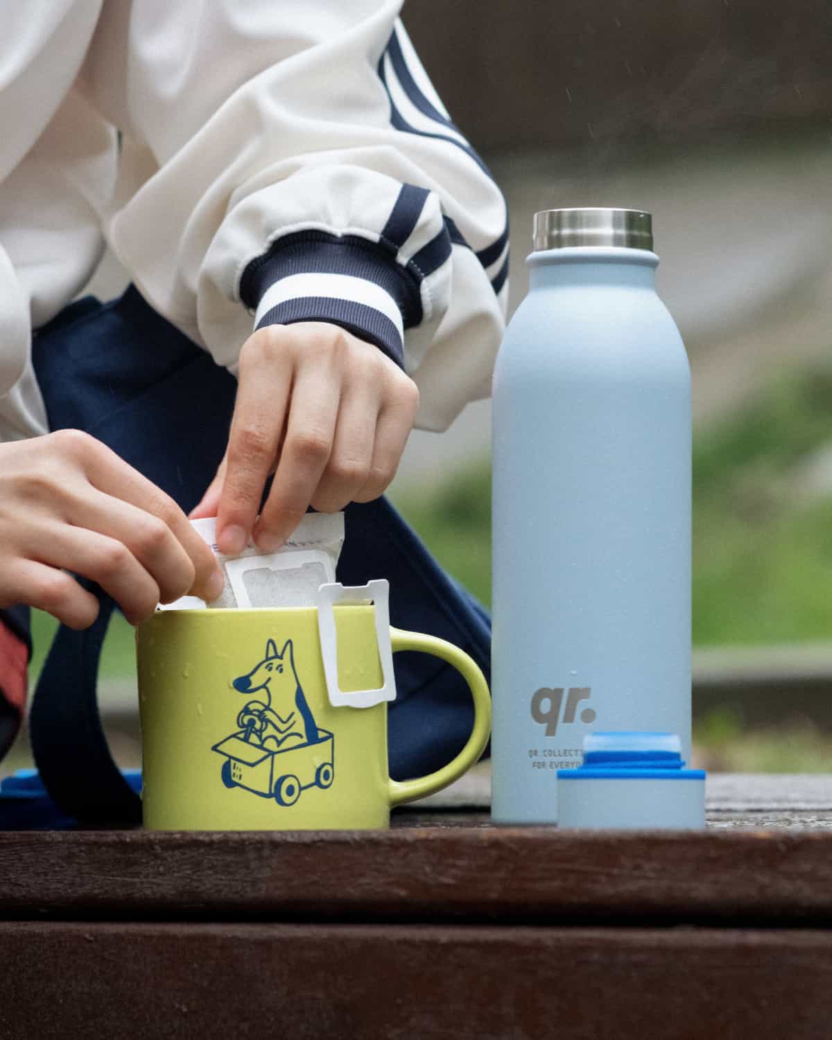 THERMO BOTTLE BOTELKE GREY-BLUE (500 ML)