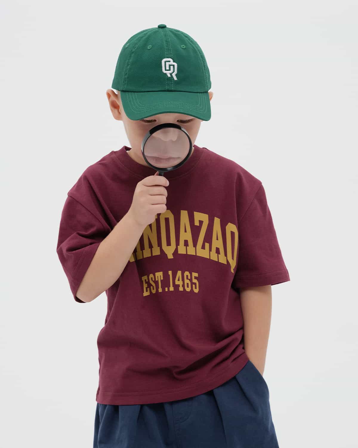 ДЕТСКАЯ ФУТБОЛКА BORN QAZAQ БОРДОВАЯ