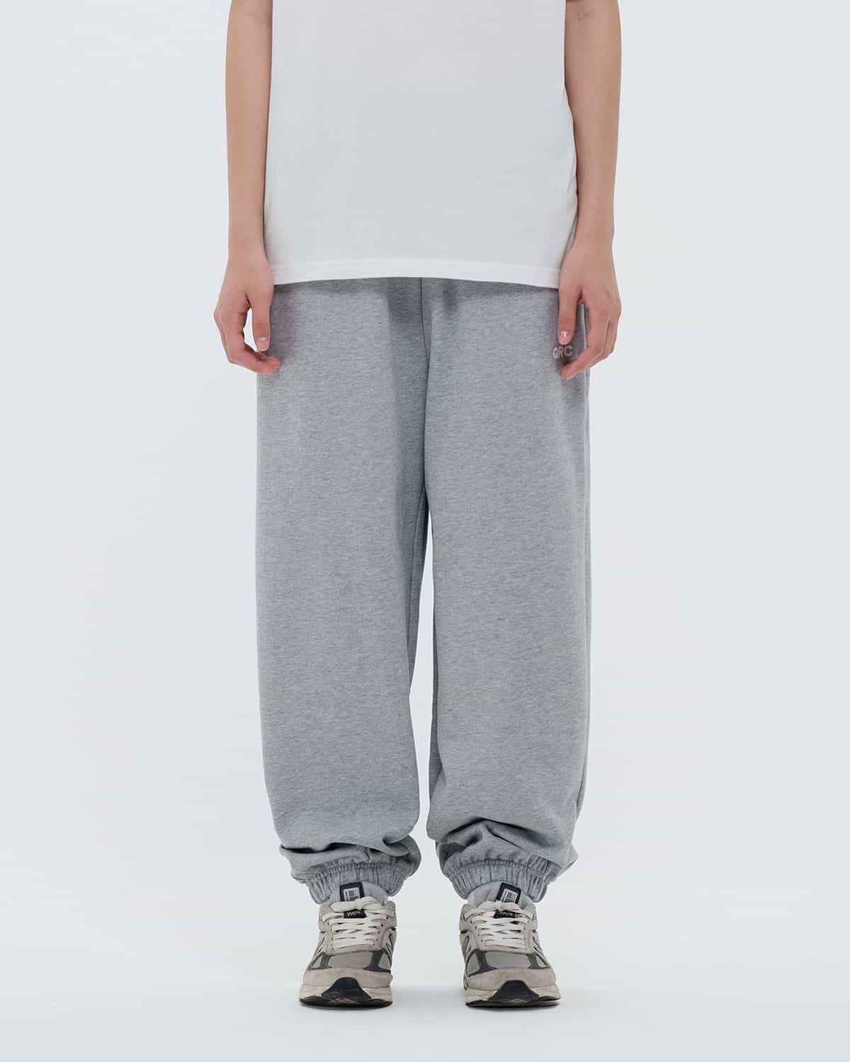 брюки jogger basic qrc серый меланж