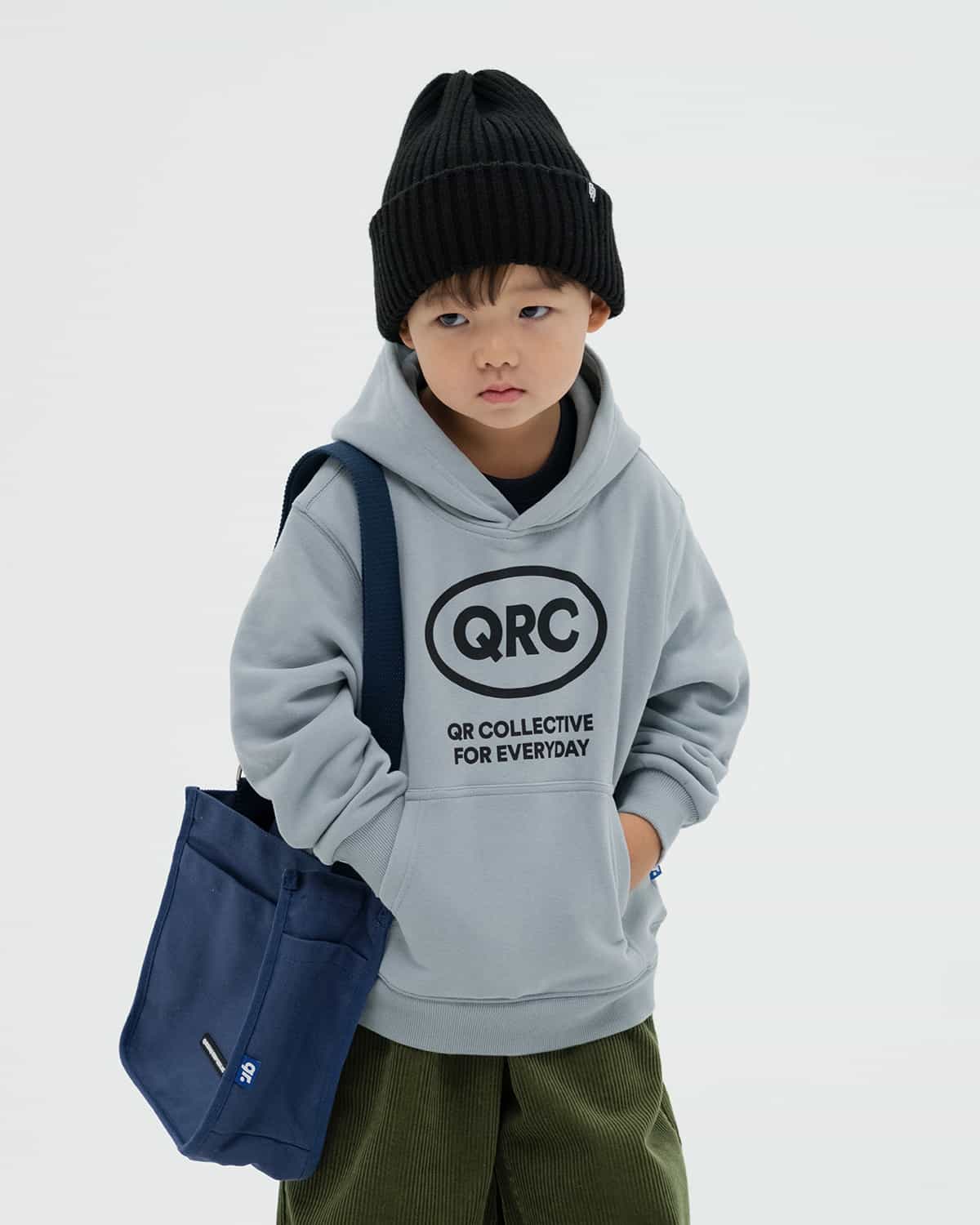 ДЕТСКИЙ ХУДИ QRC MAX СЕРО-ГОЛУБОЙ