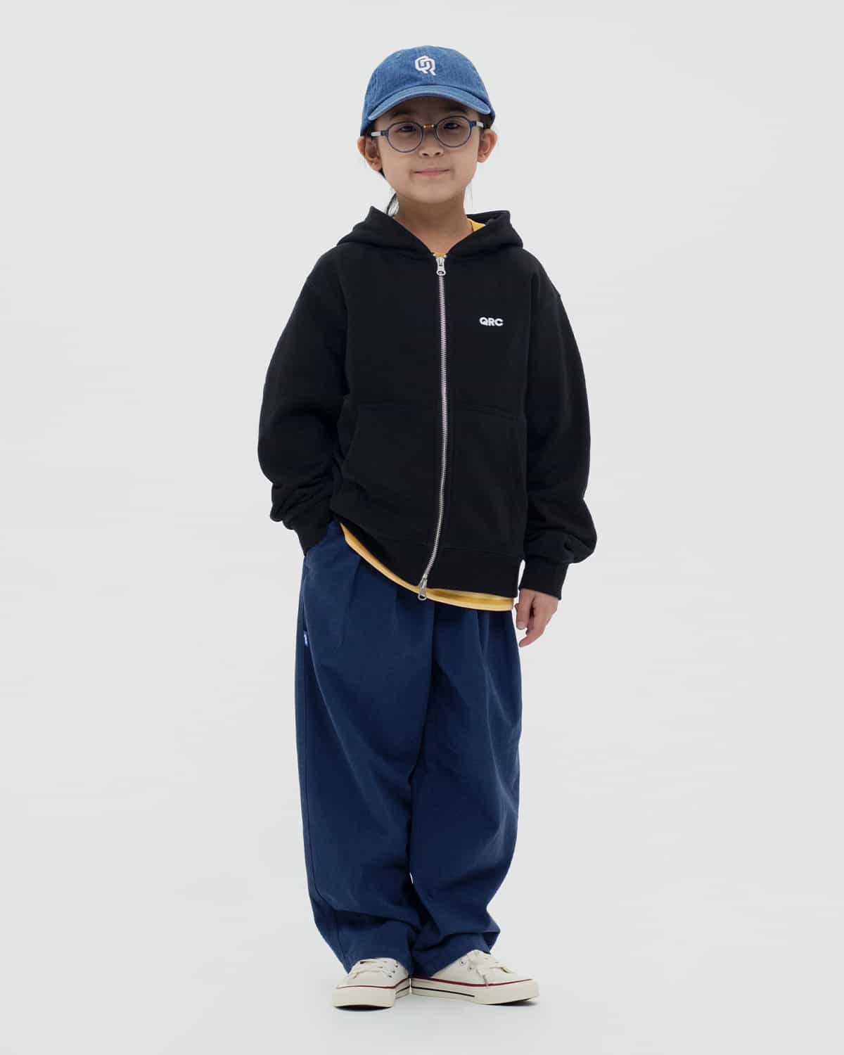 ДЕТСКИЙ ЗИППЕР ХУДИ QRC ЧЁРНЫЙ