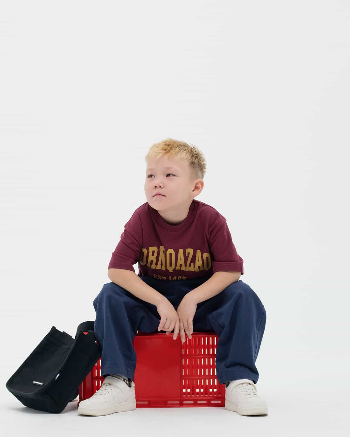 ДЕТСКАЯ ФУТБОЛКА BORN QAZAQ БОРДОВАЯ